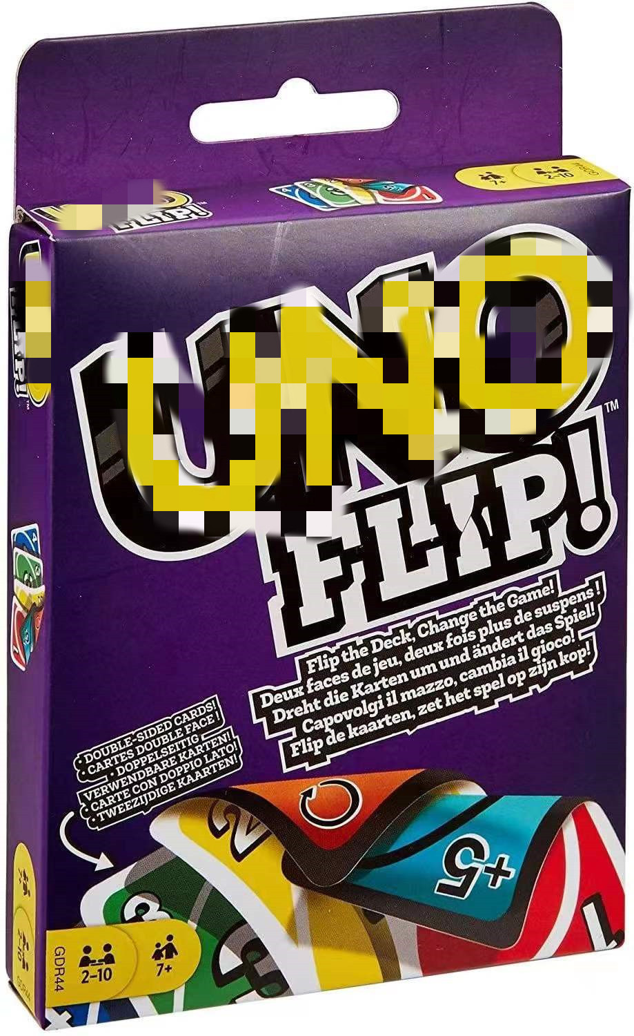 uno桌游牌扑克牌乌诺卡优诺牌uno flip纸牌双面印刷游戏牌