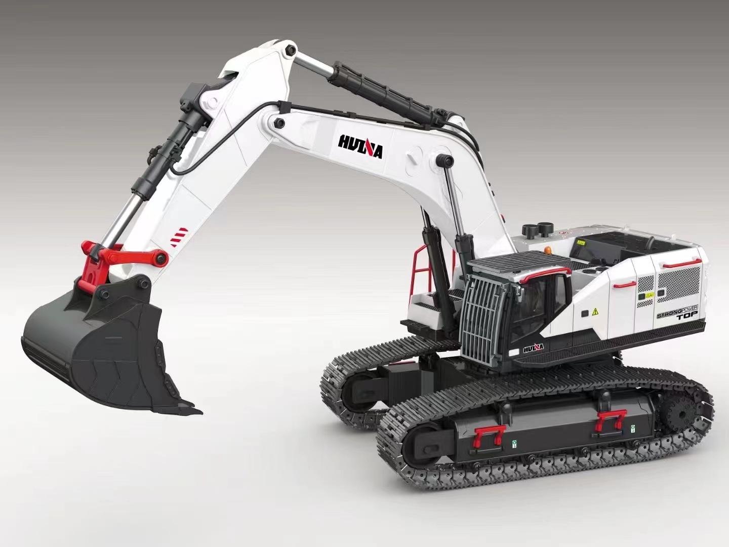 跨境新品汇纳594合金rc遥控挖掘机电动挖机勾机玩具