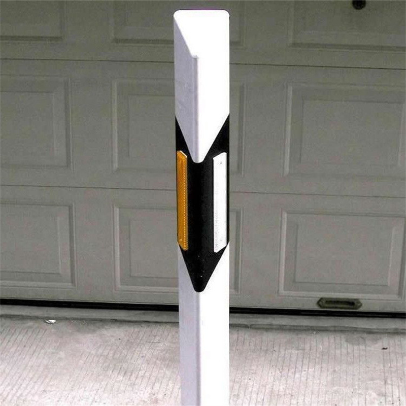 玻璃钢柱式轮廓标单双面黄白反光百米标桩 pvc三角立柱片式轮廓标