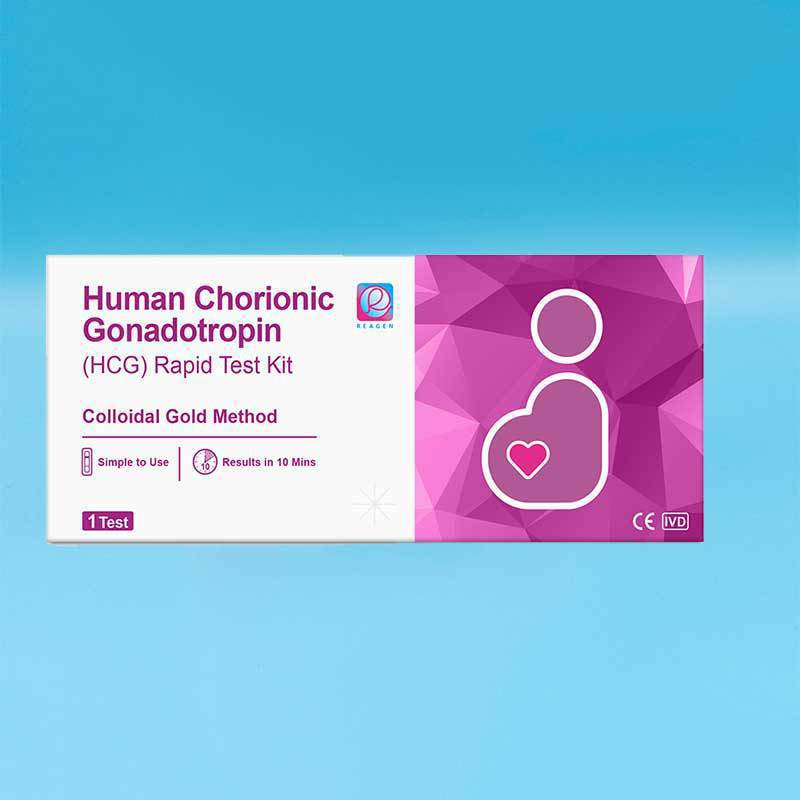 跨境出口REAGEN英文盒装尿液测试早孕试纸 HCG笔既知验孕棒医用