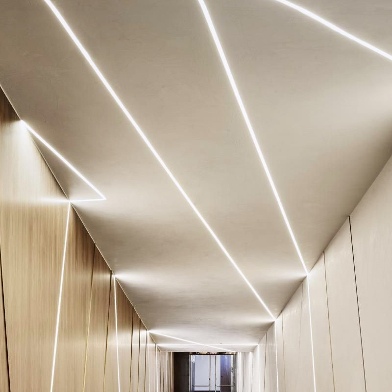 电视背景灯带条洗墙灯室内吊顶灯带槽暗装门头灯槽专用暖光单边