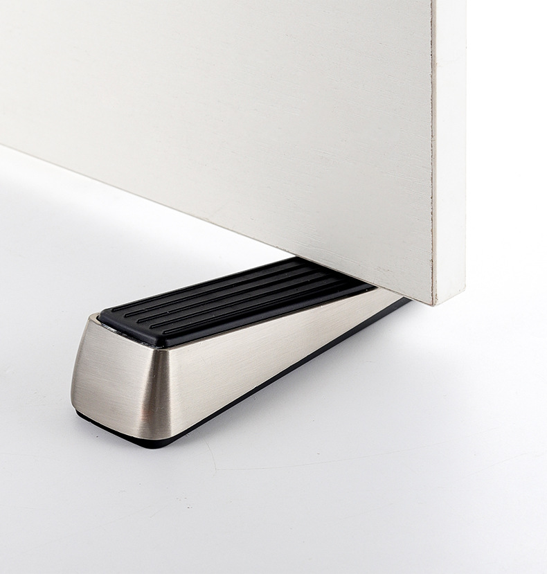 家用房门不锈钢橡胶底门塞 卫生间静音双面橡胶门阻加厚防撞门塞