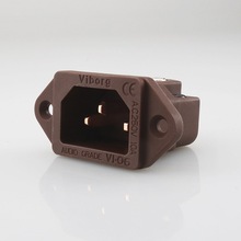 Viborg/维堡 VI06CC 免焊式纯紫铜 纯铜 音响器材机尾座电源插座