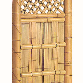 现代简约风格农庄竹门花园入户隔离竹门室外院子菜园竹门栅栏