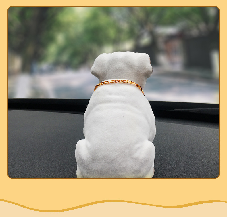 摇头狗 创意点头公仔装饰品用品娃娃 汽车用品摆件树脂小狗狗