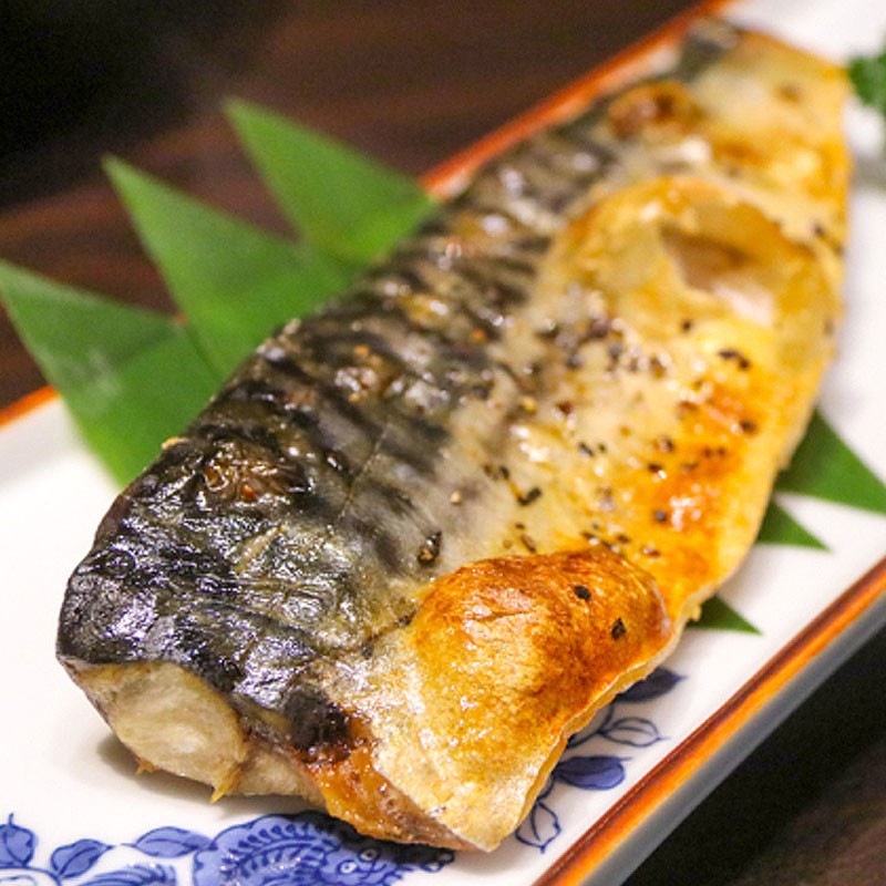 盐烤青花鱼720g6条 1条120克 蒲烧青花鱼 日式盐烧去骨青花鱼片