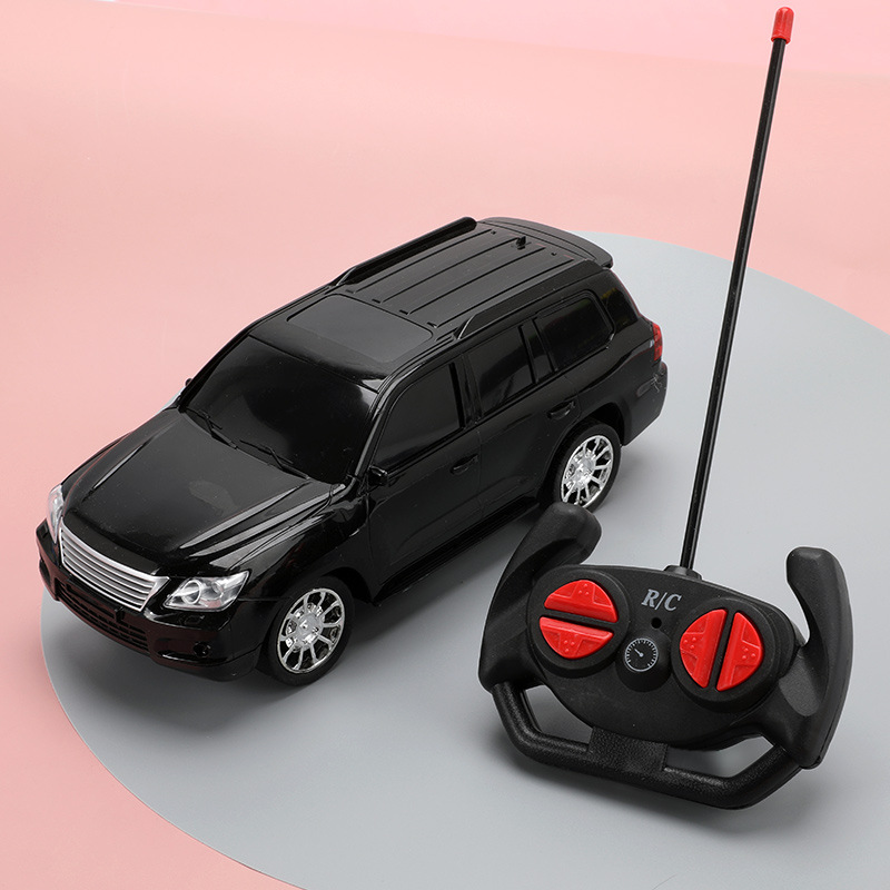 儿童电动玩具 仿真充电四通无线遥控车炫酷灯光玩具车厂家批发