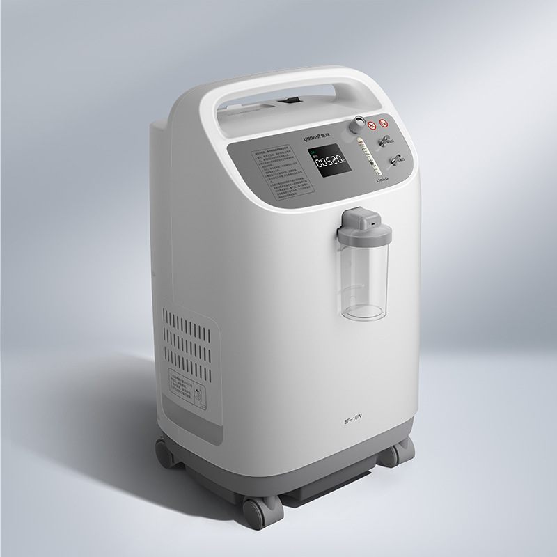 鱼跃10升医用制氧机8f-10w老人孕妇吸氧器氧气机带雾化家用高流量