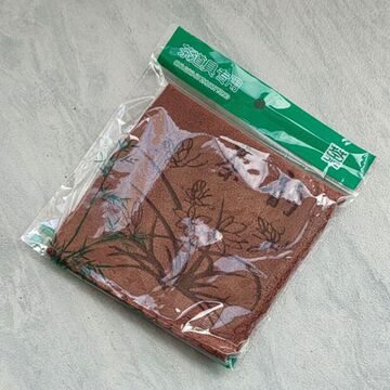 茶道配件方巾抹布四方毛巾茶台垫小号小茶巾棉制强力棕色方形茶布