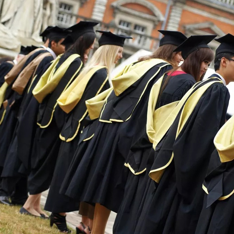 出口英国伦敦大学硕士服大学生毕业写真照成人礼服博士服