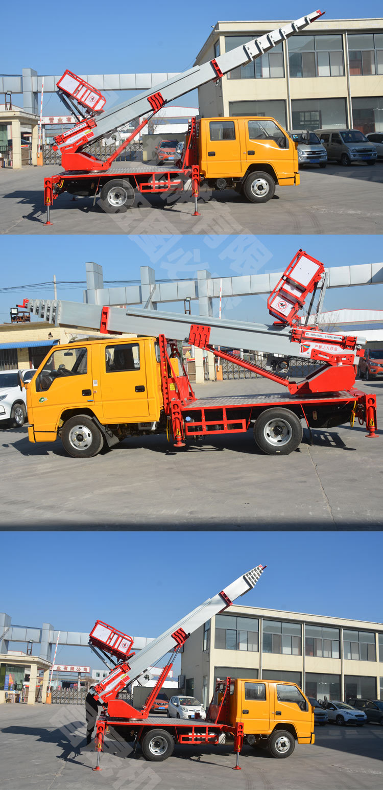 蓝牌可分期云梯车 城区上料云梯车 c证驾驶32米云梯车