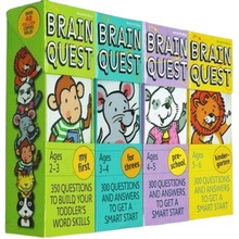 BQ问答卡片英文早教启蒙认知卡片Brain Quest大脑任务智力开发