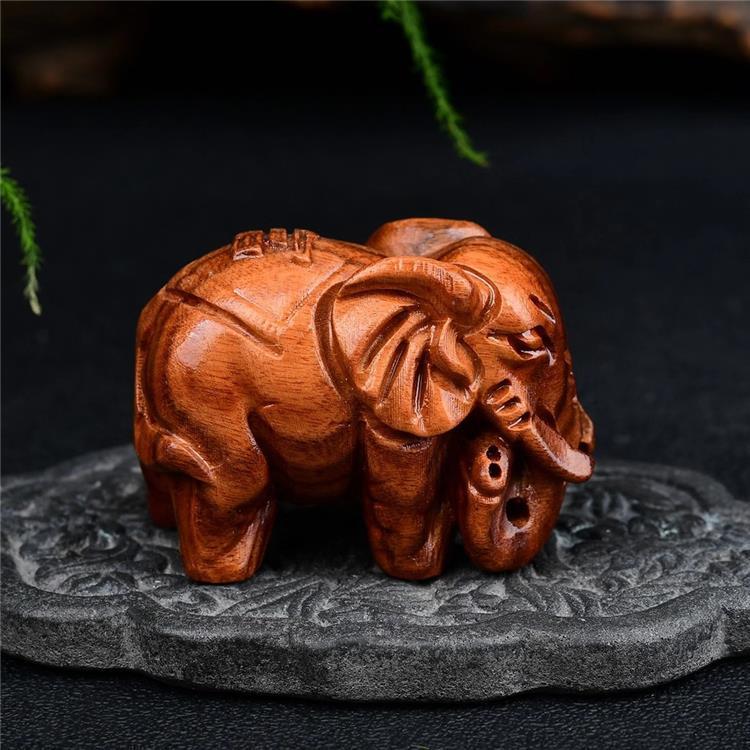缅甸花梨木吉祥如意大象手把件 字随机 尺寸约60*33.5*42mm-阿里巴巴
