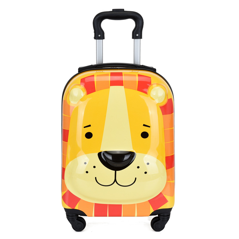 Children's Trolley Case Wholesale Cartoon 18-Inch Luggage Student Password Lock Trolley Case Cute Universal Wheel Suitcase