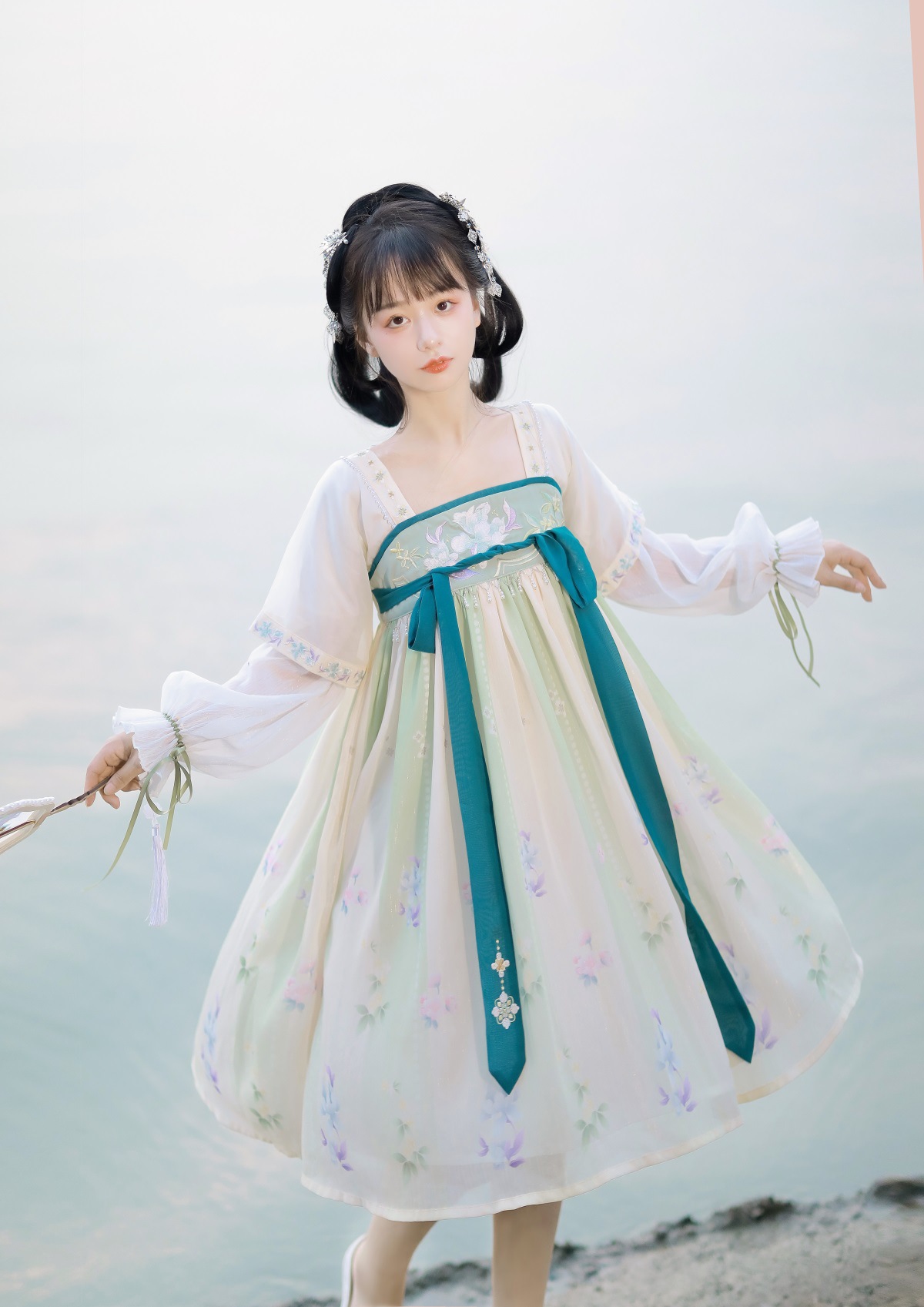 原创设计晓雾将歇中国风汉元素汉服女绣花齐胸襦裙春秋6366