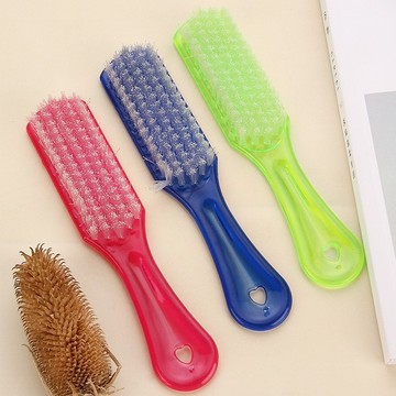 长柄尼龙丝衣物用刷 居家洗鞋刷水晶塑料鞋刷家务清洁刷洗鞋刷子t