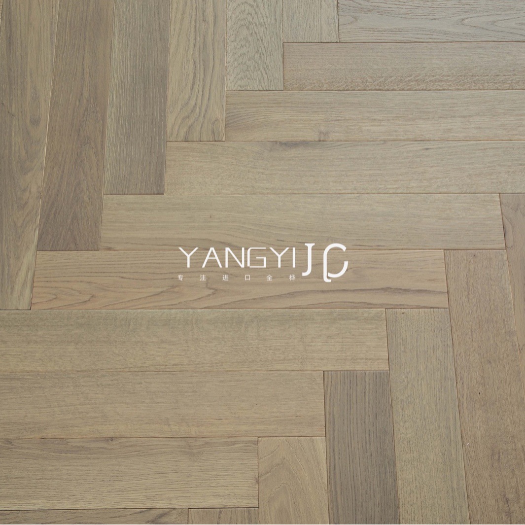 全桦系列 橡木人字拼浅咖色地热5g锁扣多层实木地板-阿里巴巴
