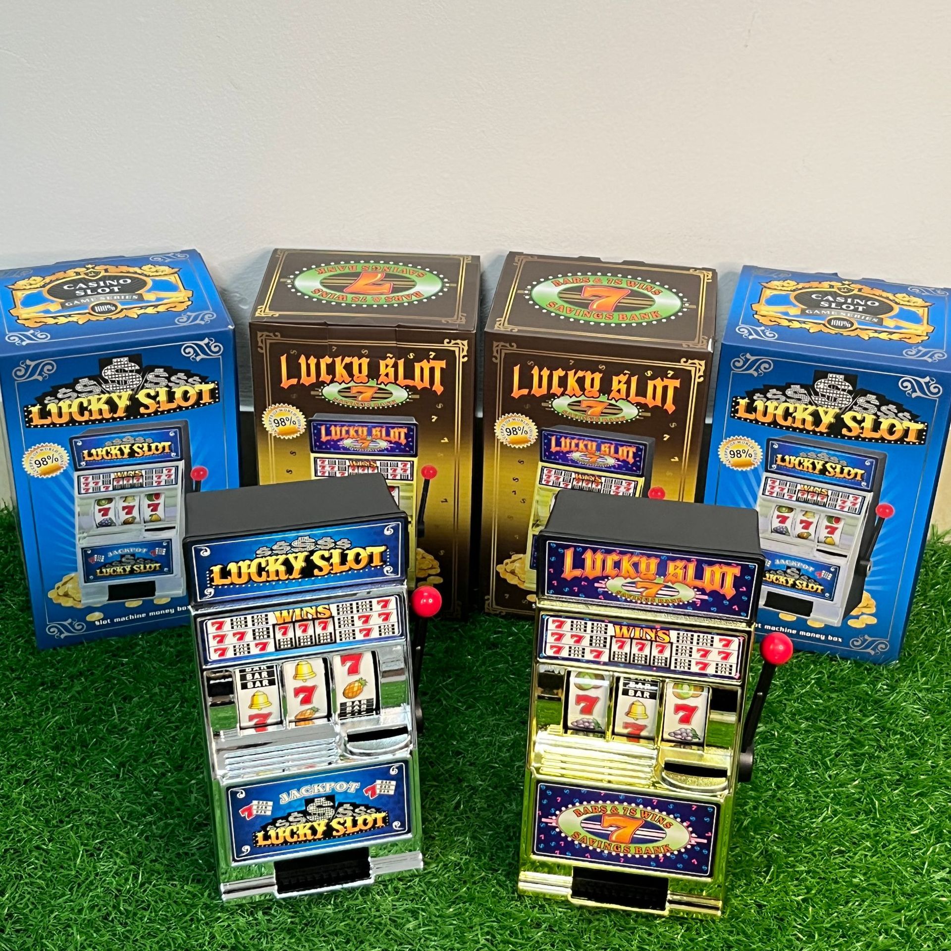 儿童男孩女孩迷你老虎机投币机游戏机摇奖机转转乐小型中奖机赠品