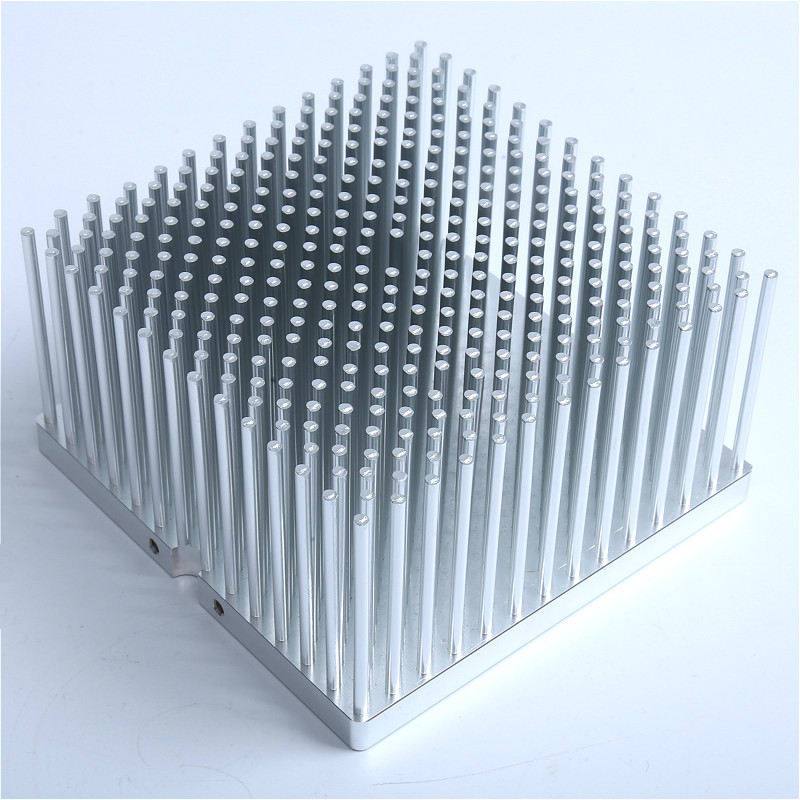 厂家供应方形冷锻路灯散热器125*125*70 模组散热器 工业散热片