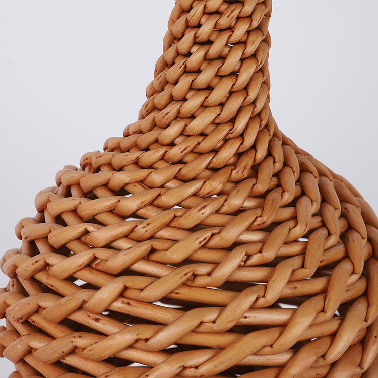 新款柳编葫芦摆件 藤编创意编织家居工艺品 草柳子母葫芦装饰挂件