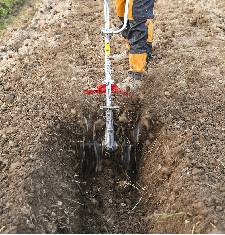 割草机松土轮开沟轮翻土轮锄草轮除草轮小型微耕机多功能农用配件
