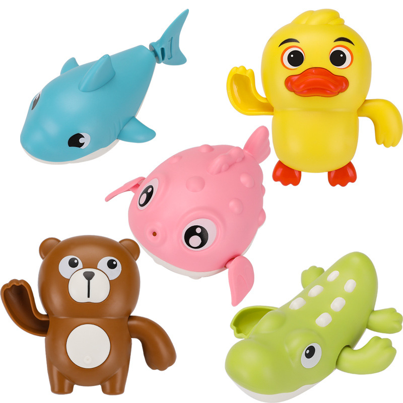 Children's Baby Bath Toys TikTok Swimming Water Turtle Animal Baby Boys and Girls Bath Bathroom Toys