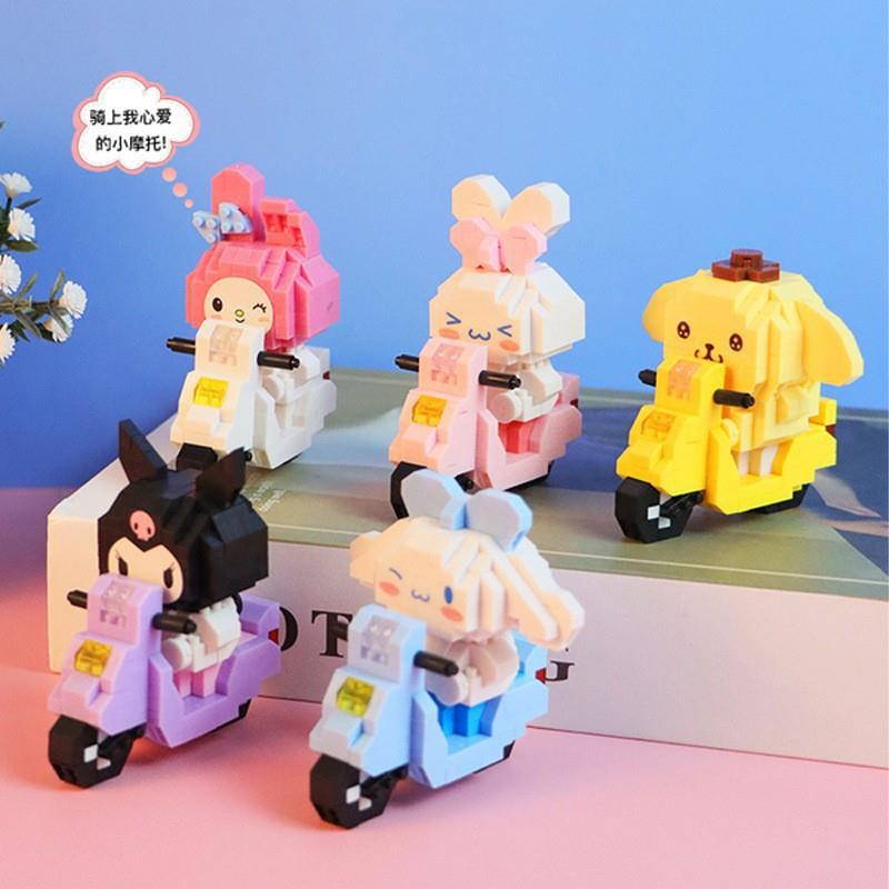 Compatible with Lego Building Blocks Small Particles Puzzle Assembled Stall Toy Blind Box Wholesale Cartoon Doll Fashion Play Gift Cute