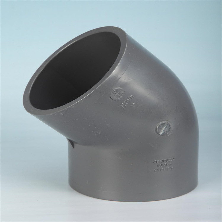 中山环宇锚牌 upvc国标给水 化工管件 upvc45°弯头 dn32 dn25