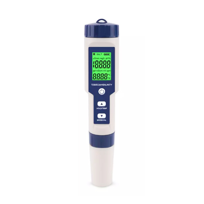 TDs/EC/Ph/Salinity Five-in-One Water Quality Test Pen Conductivity Water Quality Test Pen Salinometer