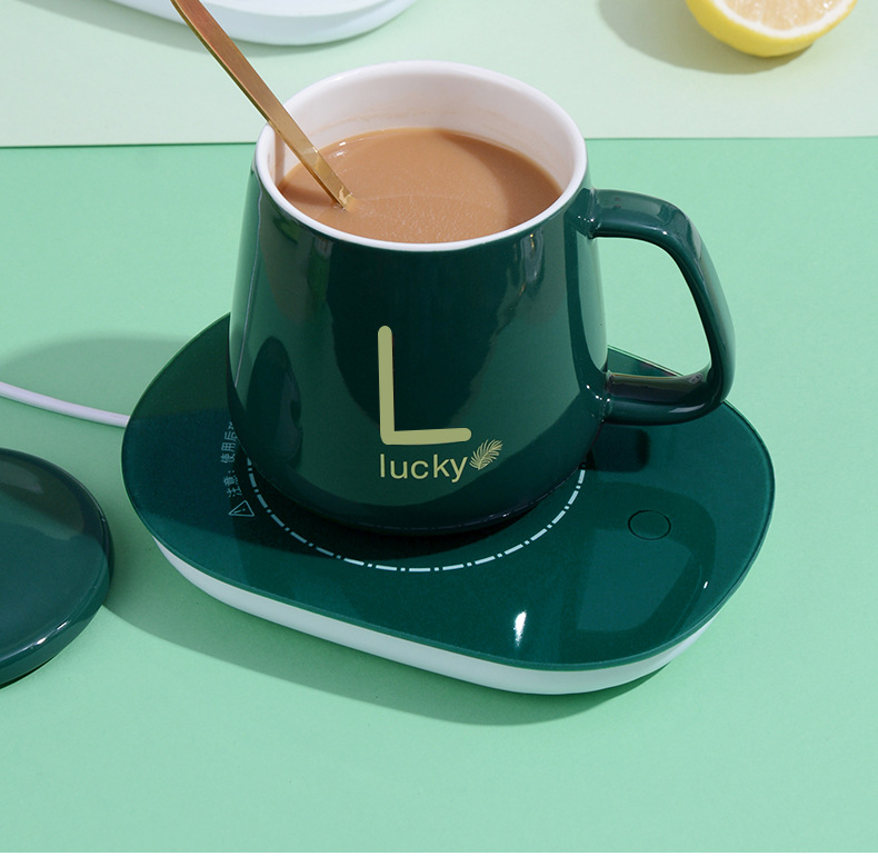 55°暖暖杯 usb恒温杯暖杯垫礼盒装陶瓷杯多功能保温神器马克杯子