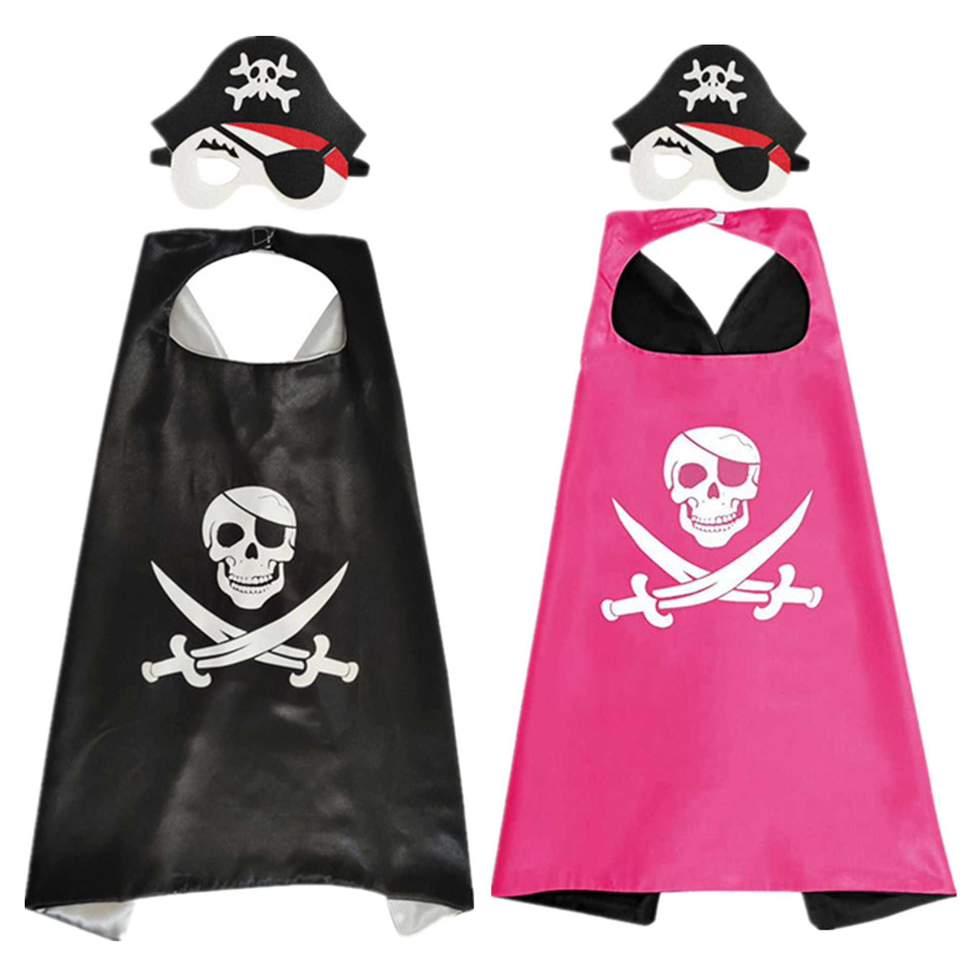 万圣节海盗披风服装儿童冒险斗篷长袍角色扮演表演服节日道具造型