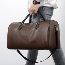 男士商务手提大容量皮质时尚旅游包短途出差旅游行李袋休闲健身包