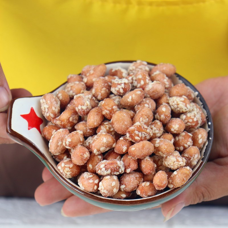 香酥蜂蜜花生米芝麻蜜汁糖花生5斤大包装 袋装散装80后小零食坚果