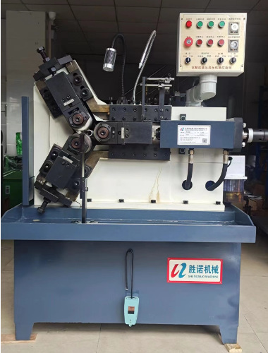 胜诺三轴滚牙机sn-60a空心管螺纹直网纹自动滚花机自动滚丝机现货