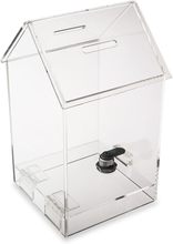 高透明有机玻璃亚克力投票箱捐款箱投币盒展示盒收纳盒定制加工