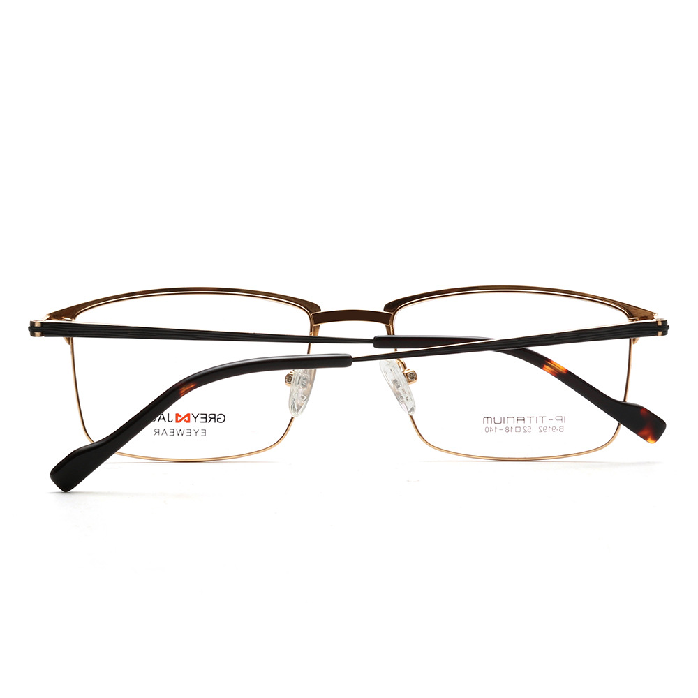 新款时尚框架眼镜女士纯钛平光镜男款可配有度数全框眼镜架9192