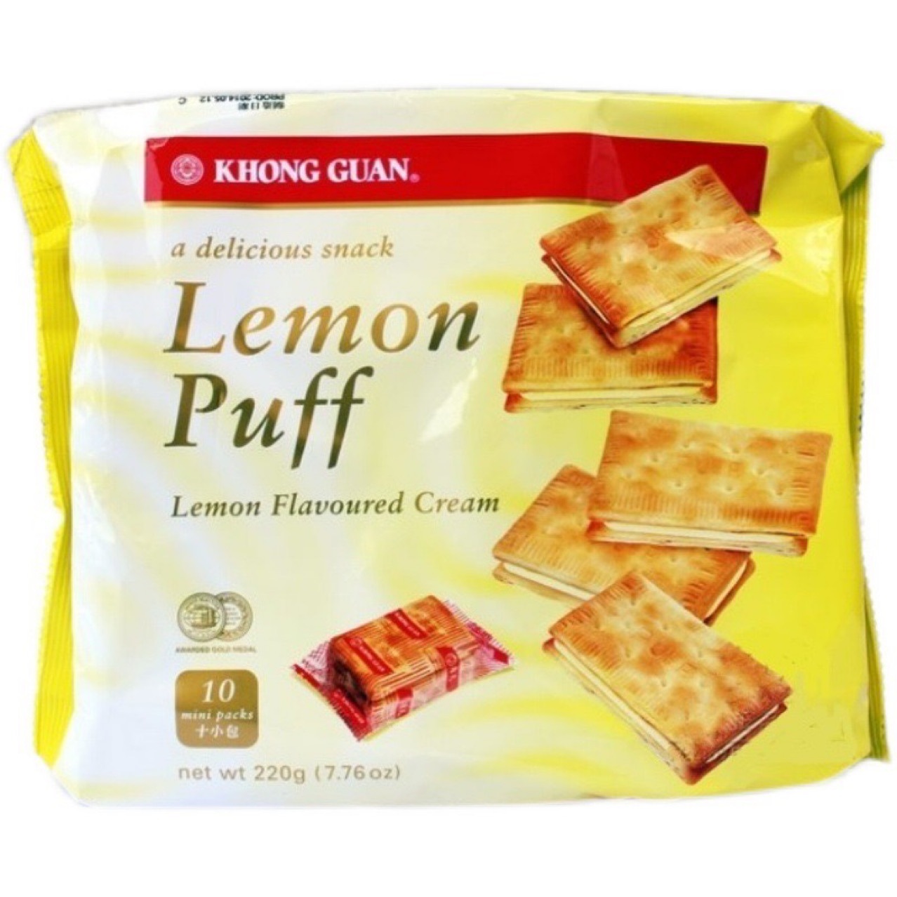 提子夹心饼干新加坡进口葡萄怀旧零食260g12包入 khong guan康元