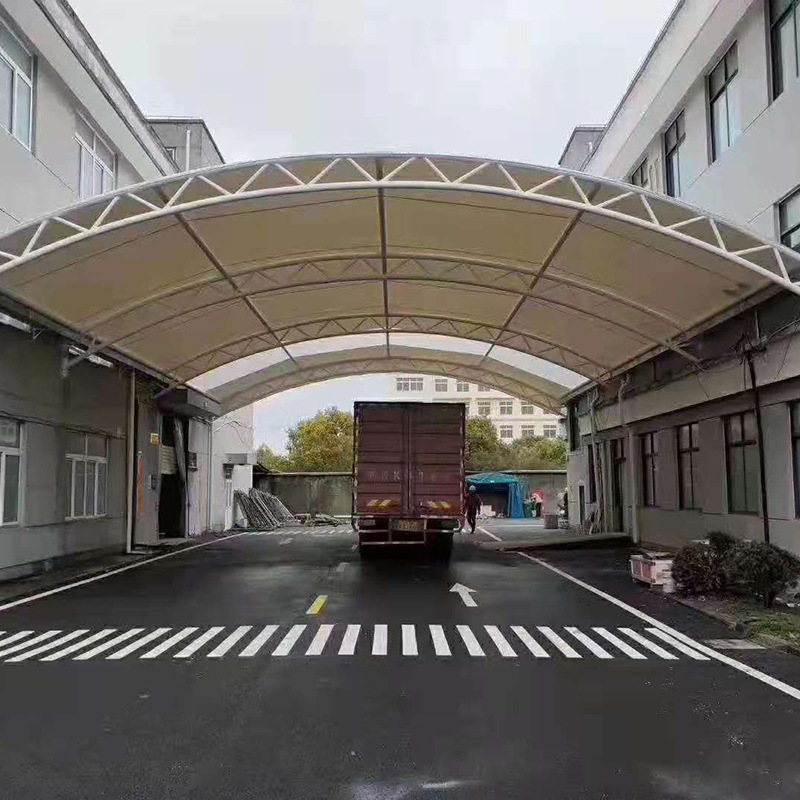 过道雨棚 定 制电动推拉雨棚 无锡活动棚伸缩棚 移动仓库简易棚