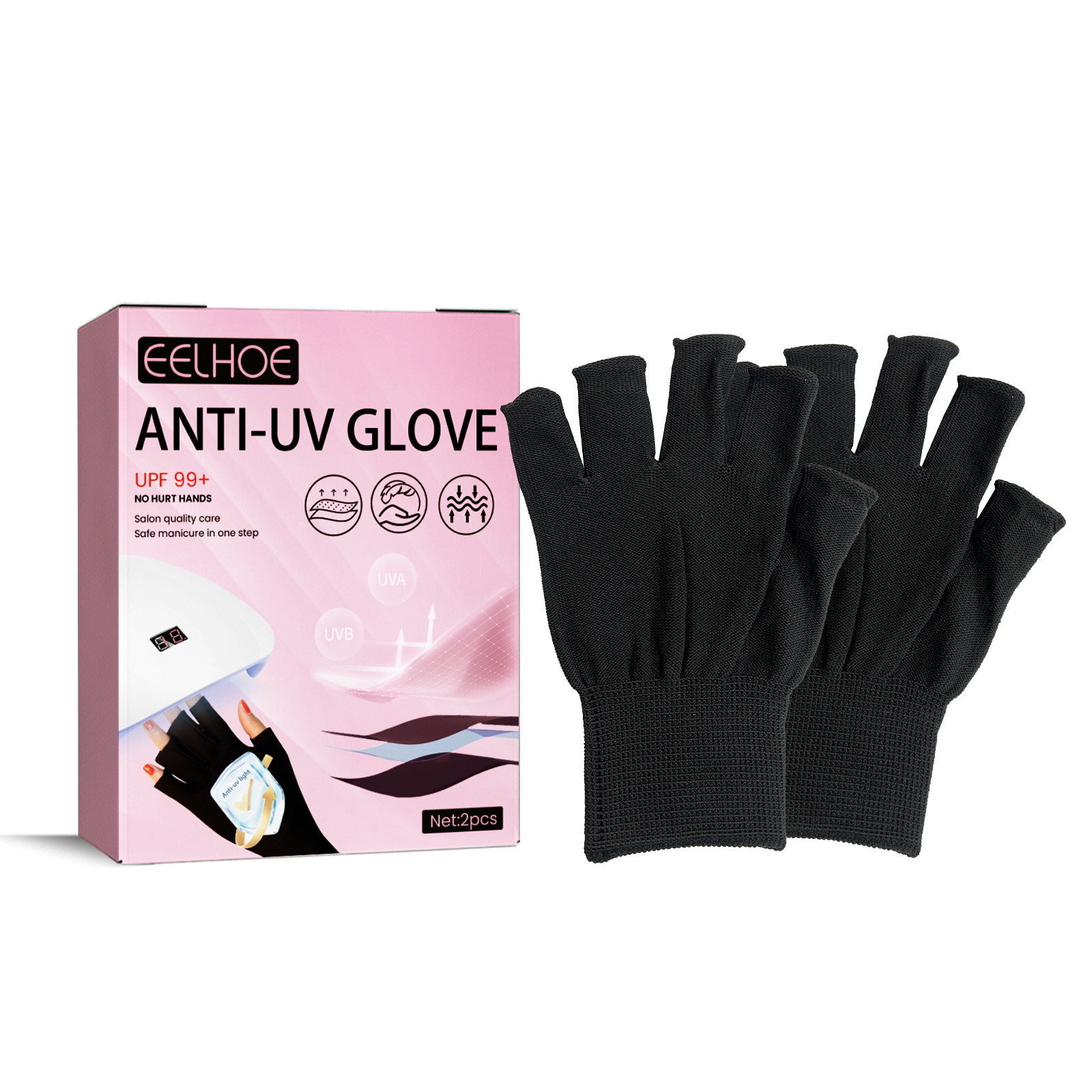 Eelhoe Nail Art UV Gloves