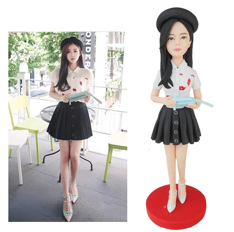 真人软陶公仔泥塑玩偶diy手办粘土 捏泥人像情侣生日结婚礼物