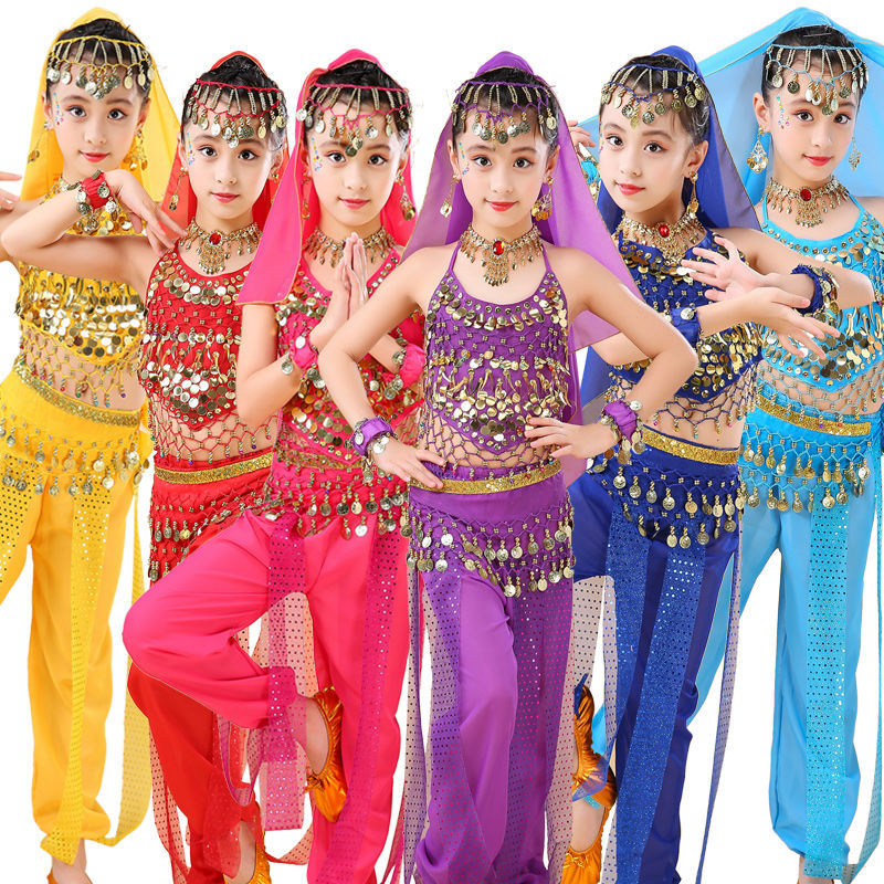 六一儿童节表演服装印度舞演出服女童肚皮舞幼儿园女童民族舞