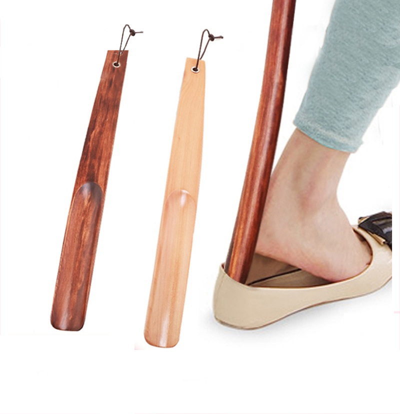 酒店鞋拔实木长柄鞋拔子原木家用木鞋拔提鞋器穿脱鞋不弯腰-阿里巴巴