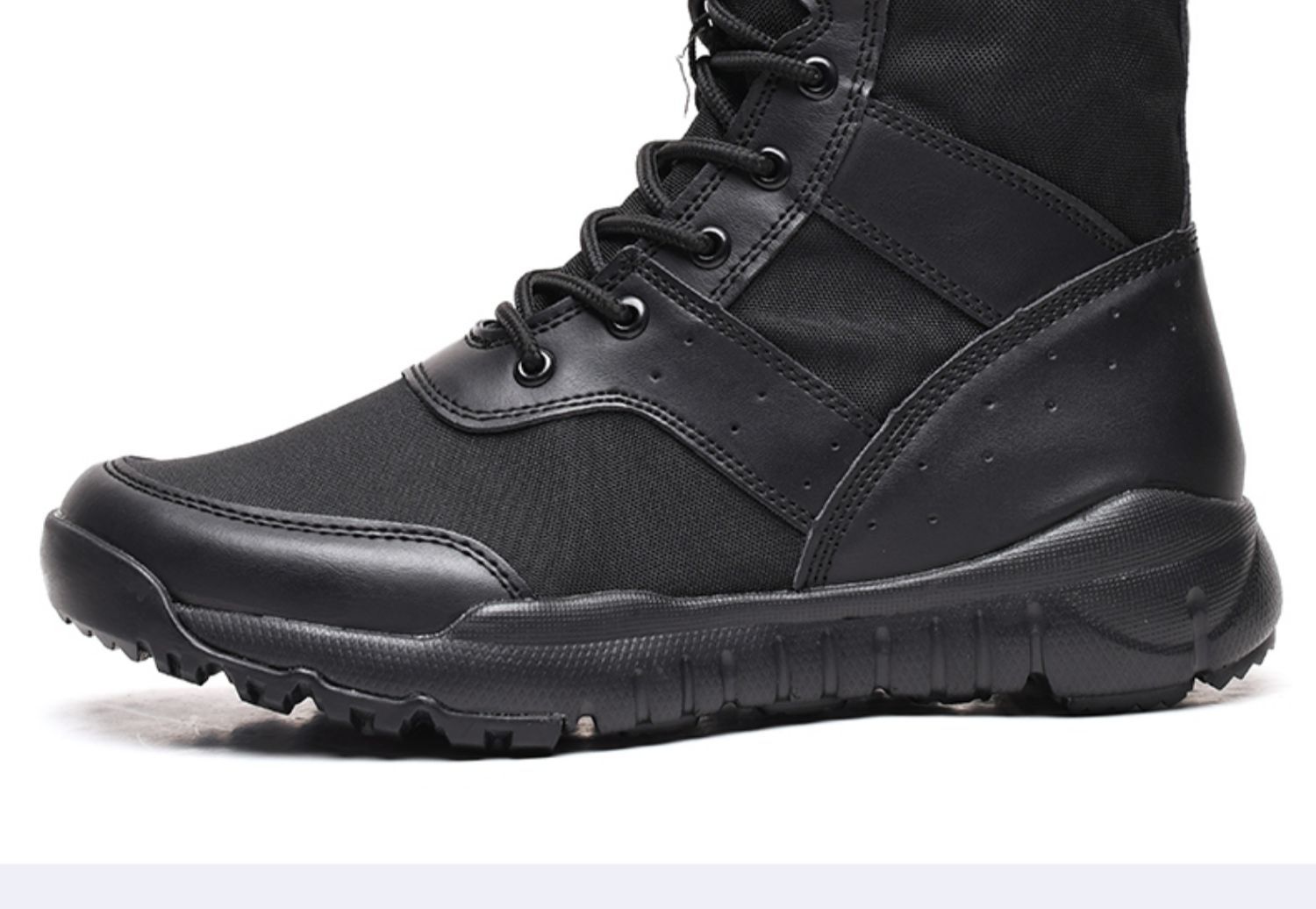 夏季cqb作战靴男超轻作战训靴透气网眼陆战靴减震侧拉链战术靴