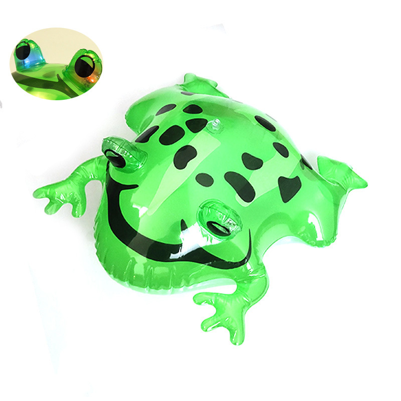 Internet Celebrity Flash Inflatable Light-Emitting Frog Doll Balloon Doll Lonely Toad Baby Pop Jumping Toys Wholesale