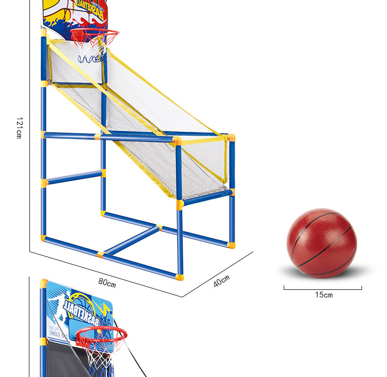 大号儿童篮球框架可移动投篮机充气皮球户外家用男孩亲子互动玩具