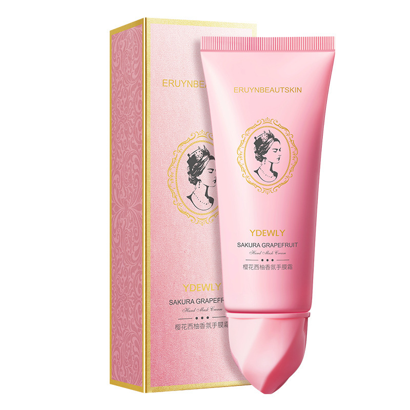 Aiweiya Cherry Blossom Grapefruit Hand Cream G Nourishing Moisturizing Autumn and Winter Hand Care Fragrance Hand Mask Cream Wholesale