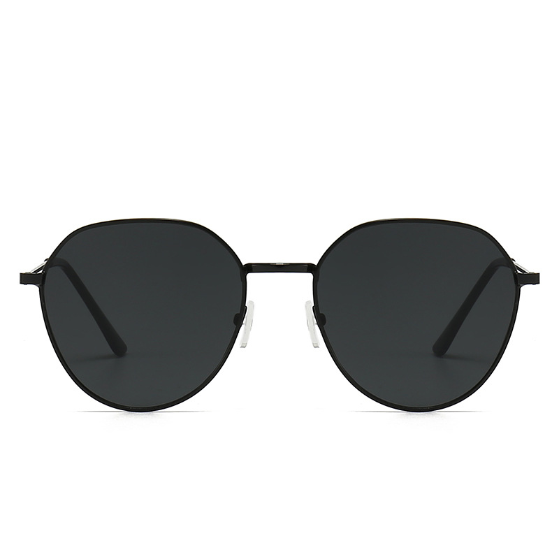 High-Grade Sunglasses Uv-Proof Ins Internet Celebrity Plain Sunglasses Sunglasses Sunglasses Vintage round Face Sunglasses