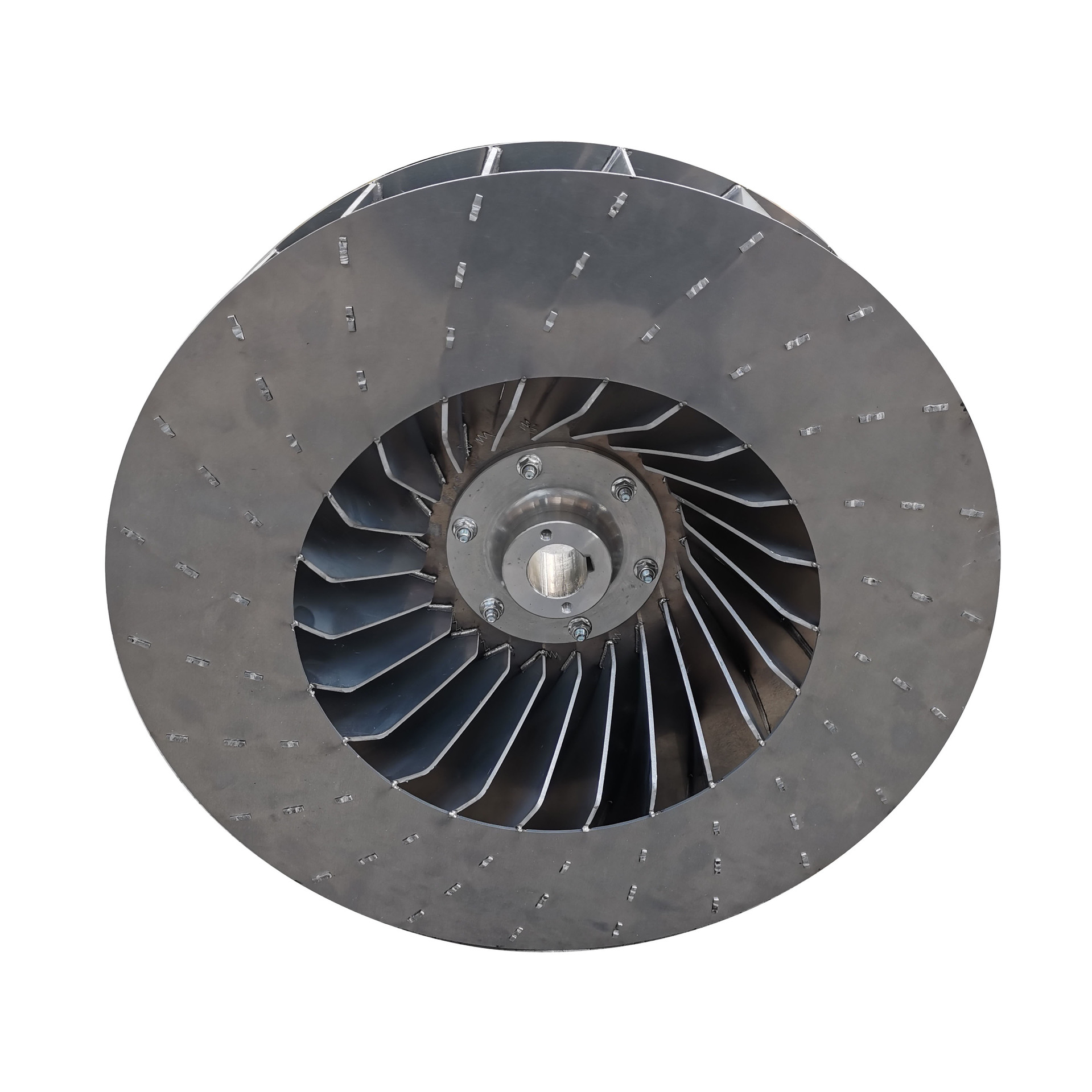 304不锈钢离心铝风轮 除尘排烟风叶通风换气通用风机扇叶风轮