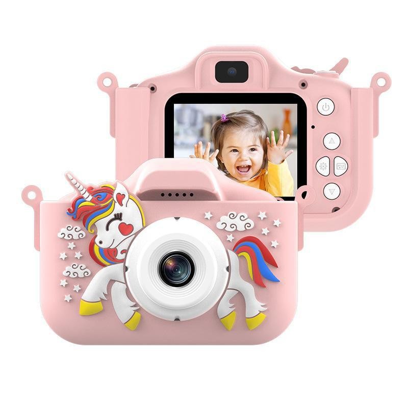 New X10s Photo Video 4800W Hd Dual Camera New Cartoon Unicorn Children's Toy Digital Camera
