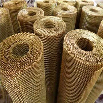 无磁导电黄铜网0.3mm网孔1x2mm黄铜板拉伸网菱型孔屏蔽过滤网